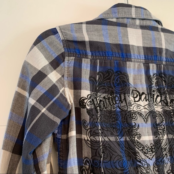 Harley-Davidson | Reversible Button Up Plaid Shirt - Picture 8 of 16